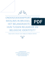 Onderzoeksrapport: Jonge Moslims in Brussel: Wat Is Het Belangrijkste Voor Hun Tussen Religieuze en Belgische Identiteit?