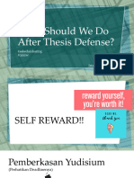 What Should We Do After Thesis Defense (3) - 1