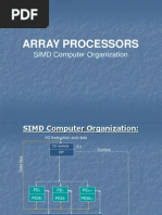 Array Processors: SIMD Computer Organization