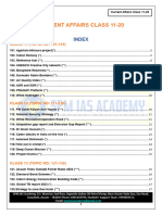 Current Affairs Class 11-20: Index