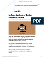 Indigenisation of Indian Defence Sector - ClearIAS