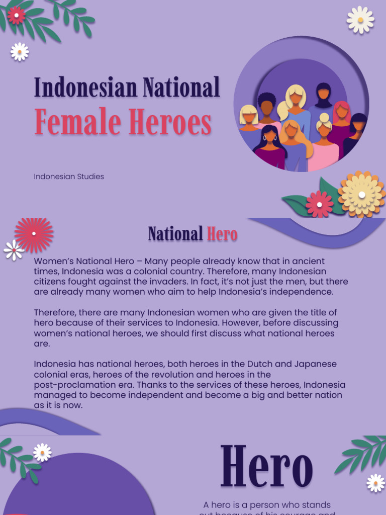 Indonesian National Female Heroes PDF Indonesia