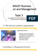 Control in Organizations
