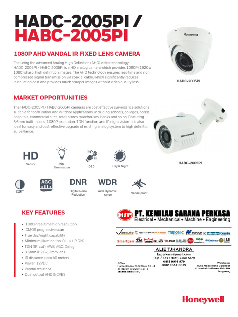 1080P AHD Vandal IR Dome Camera | PDF | Video | High Definition Television