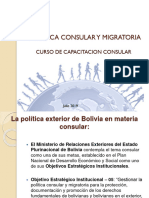 1.1 Política Consular y Migratoria