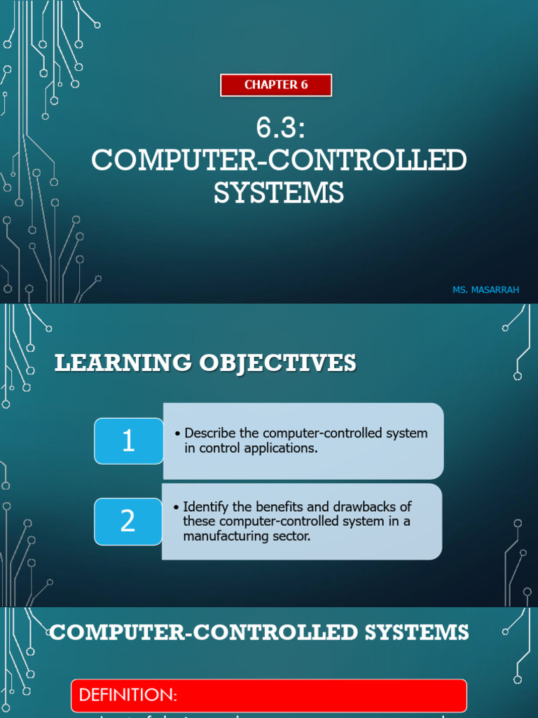 ICT Notes+Chapter+6.3+Computer-controlled+systems | PDF | Robotics | Robot