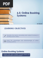 ICT Notes+Chapter+6.5+Online+Booking+Systems