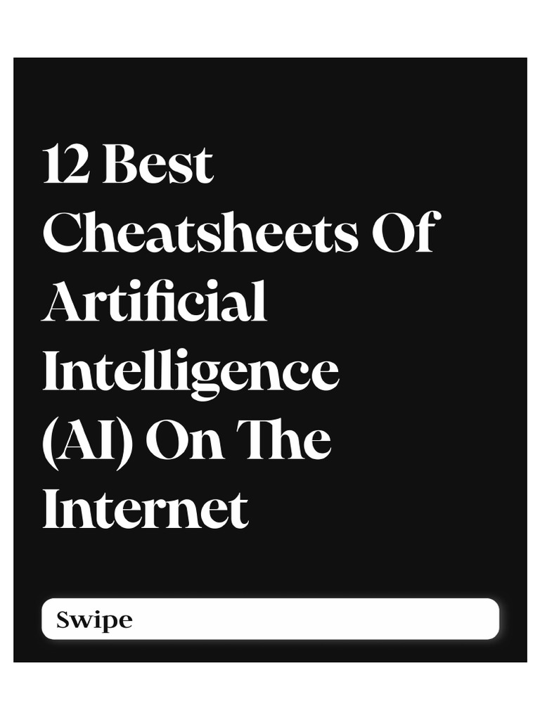 12 AI Cheatsheets | PDF