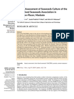 Impact Assessment of Seaweeds Culture of The Inter Island Seaweeds Association in Cawayan Placer Masbate+