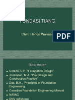 Pondasi Tiang Statis