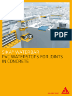 Waterproofing Sika Waterbar PVC Waterstops en - MY
