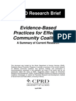 Evidence Based Practices For Effective Community Coalitions (CPRD)