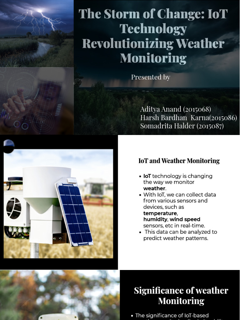 IoT Weather Monitoring Revolution | PDF | Internet Of Things | Weather