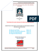 Project Report of Air Cooler Using Peltier