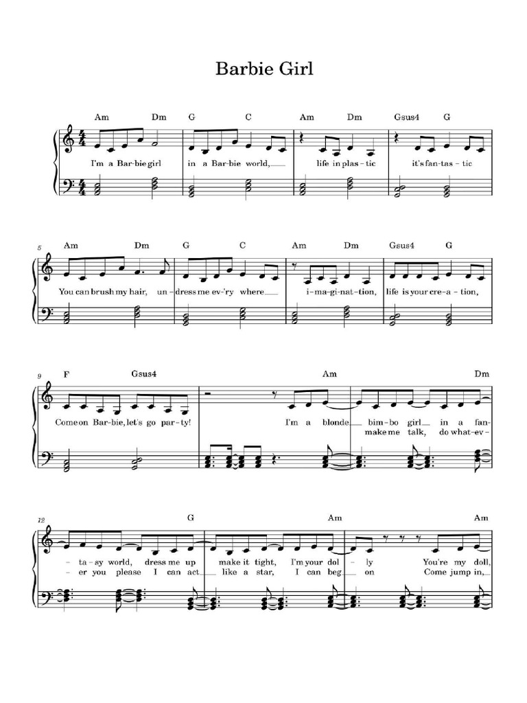Barbie Girl | PDF
