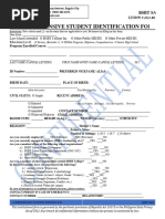 Comprehensive STUDENT IDENTIFICATION FORM