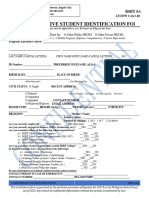 Comprehensive STUDENT IDENTIFICATION FORM