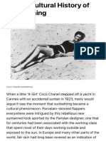 A Brief Cultural History of Sun Tanning