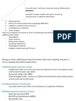 Measurement of Pain