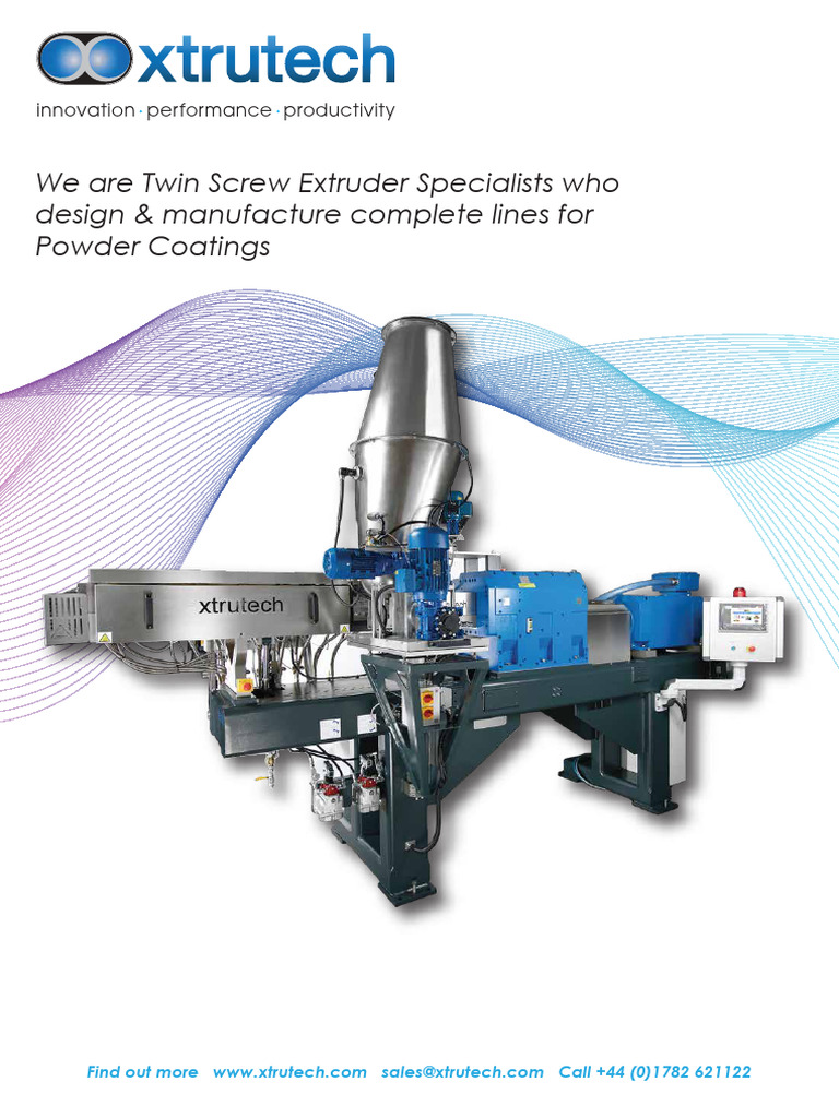 Xtrutech Twin-Screw Extruders Overview | PDF | Extrusion | Screw