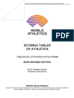 World Athletics Scoring Tables of Athletics - Outd - Hombres