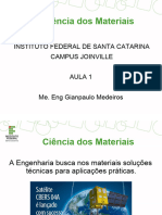 Aula 1 Ciencia Dos Materiais