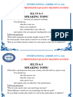 Ielts Speaking 6-3 Student