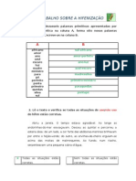 Hifenização - Ficha de Trabalho