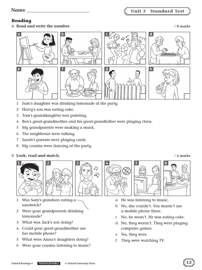 Oxford Rooftops 6 Unit 3 Test | PDF | Social Institutions | Human ...
