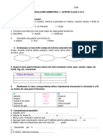 Test de Evaluare Stiinte - Clasa A IV-a