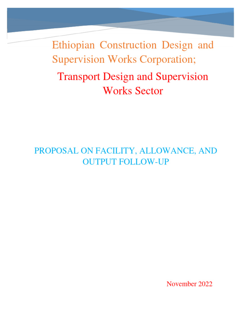 Facility and Output Follow-Up Proposal | PDF | Computer Network ...