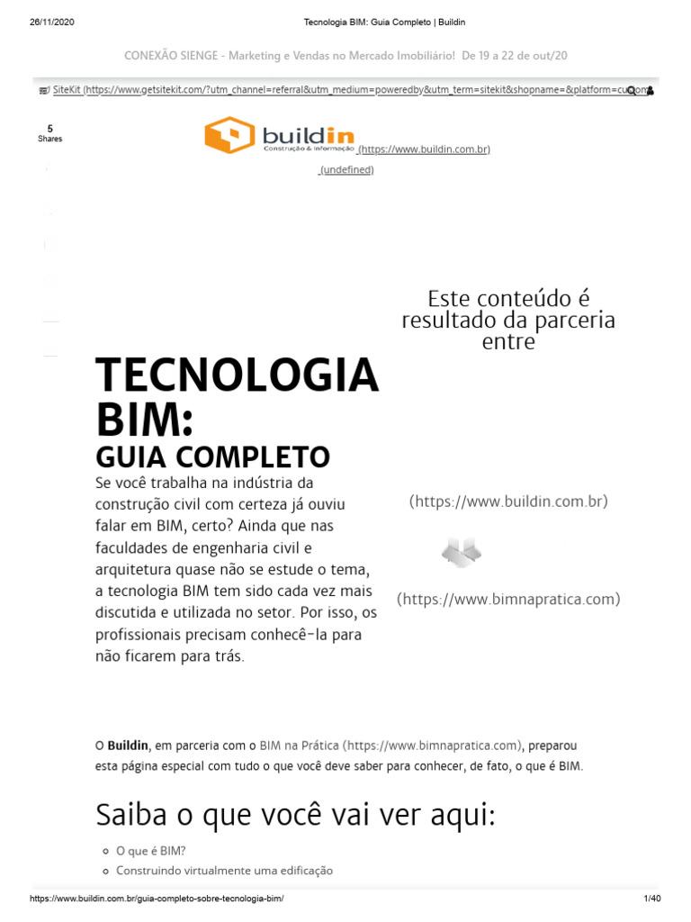 Guia Completo sobre Tecnologia BIM | PDF | BIM | Autodesk Revit