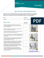 Workstation Ergonomics Self-Assessment