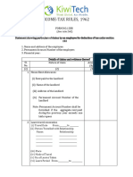 Tax Investment Form FY 2023-24