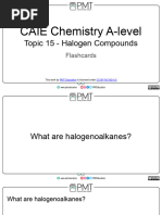 Flashcards - Topic 15 Halogen Compounds - CAIE Chemistry A-Level