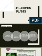 3 - Plant Processes - Respiration in Plants