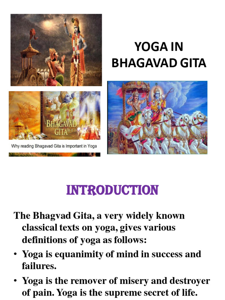 Yoga Definitions in Bhagavad Gita | PDF | Bhagavad Gita | Bhakti