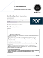 Mini Mock Exam Answer Sheet