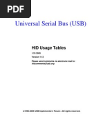 USB HID Usage Tables