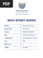 BAAAX3A and BAAAX3B Fin Acc 3 Study Guide - 2024 LBG Manuel