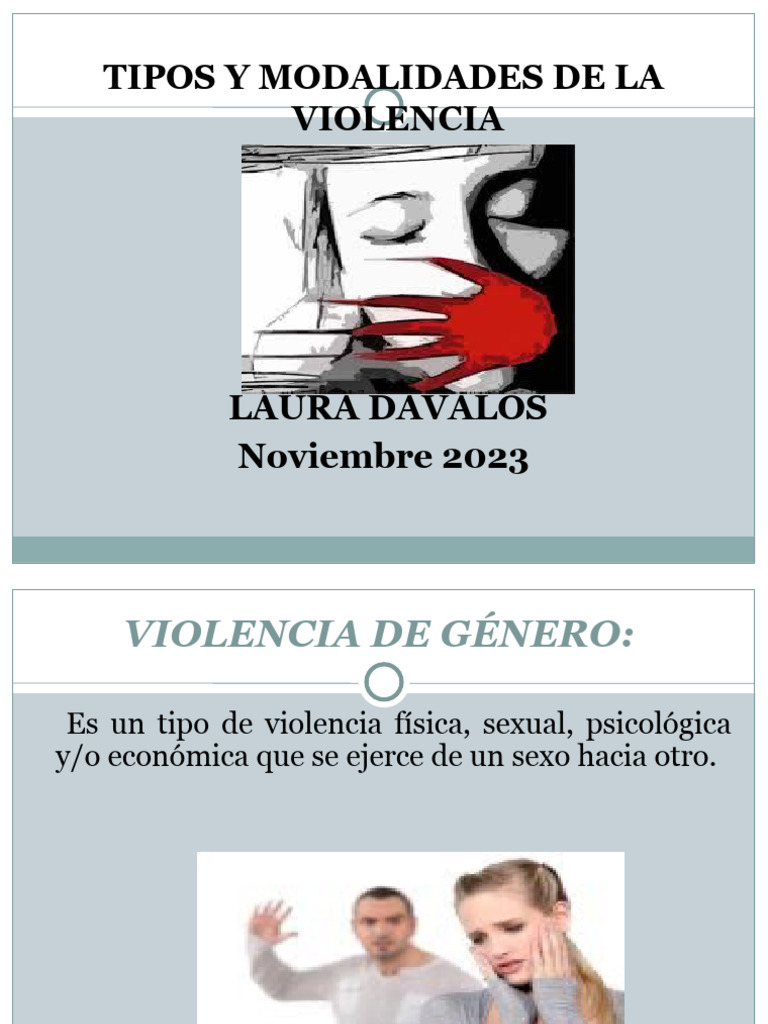 TIPOS y FORMAS DE VIOLENCIA | PDF | La violencia contra las mujeres ...