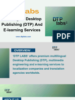 Multilingual Desktop Publishing (DTP) and E-Learning Services