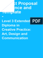UAL Creative Practice Unit 6 Project Proposal Guidance and Template