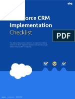 Salesforce CRM Implementation Checklist