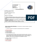 Guia de Ejercicios 5 ° Alimentación y Salud