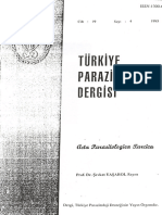 05 - Manisa Ve Çevresinde Çocuklarda Görülen Paraziter Hastalıkların Özellikleri