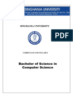 Bachelor of Science in Computer Science: Singhania University