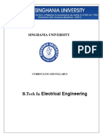 B.tech in Electrical Engineering