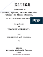 CODRESCU Th. - Uricariul, Vol. V