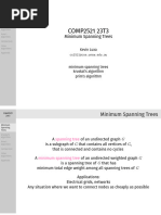 COMP2521 Week 6 - Minimum Spanning Trees